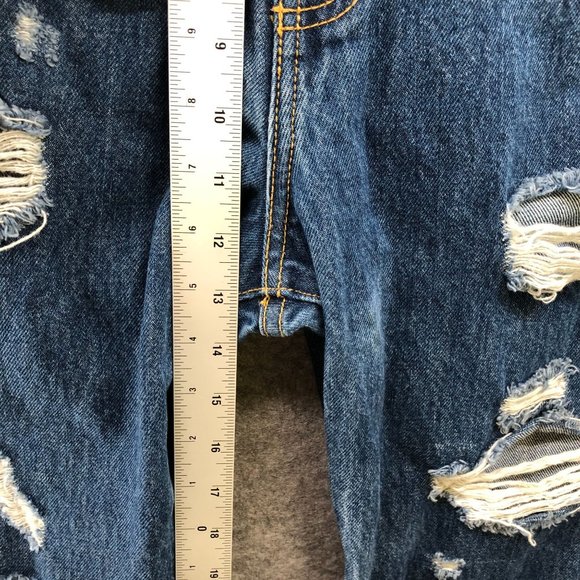 Carmar Womens Blue Distressed Wide Leg Jeans High Rise Size 29 - Picture 10 of 11